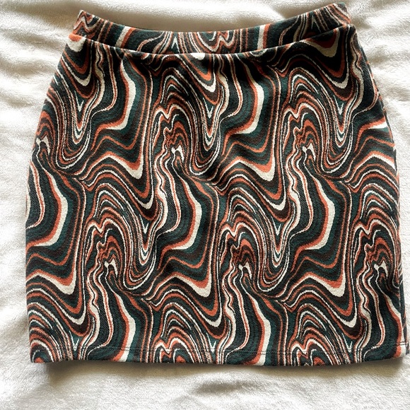 Zara Dresses & Skirts - Zara Brown and Black Mini Pencil Skirt for Night Out